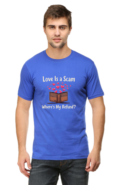 Mens  Classic Tshirt-Love is scam